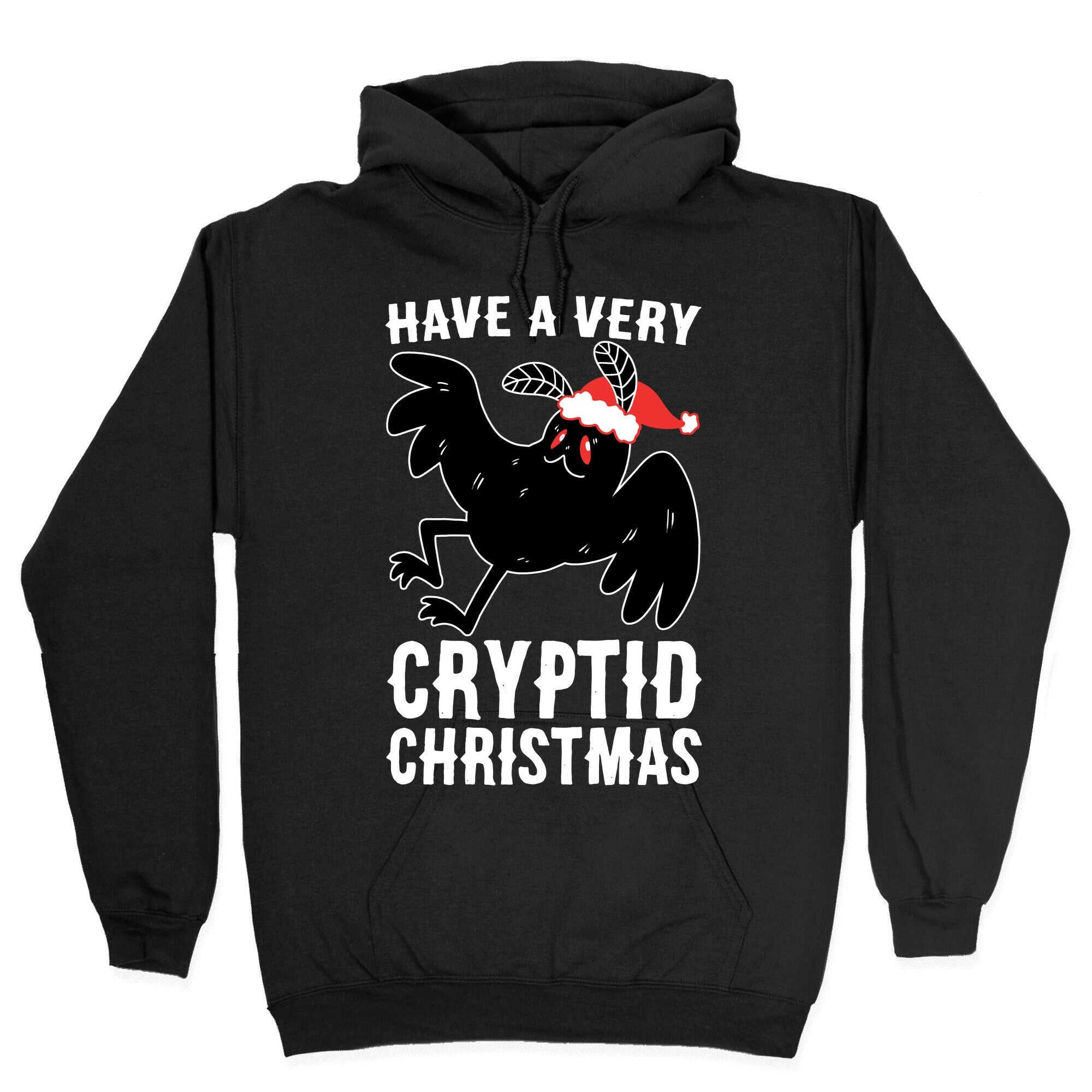 Have a Very Cryptid Christmas - Mothman Hoodie